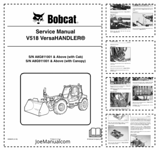 Bobcat V518 Versahandler Service Manual SN A8G8 A8G9