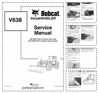 Bobcat V638 VersaHANDLER Service Manual A2ZV11001