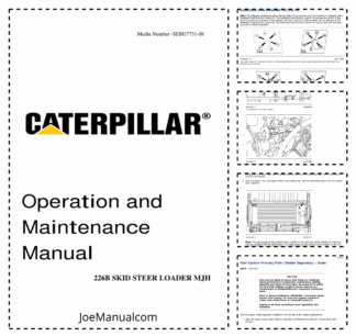 Caterpillar 226B Skid Steer Loader Operation and Maintenance Manual