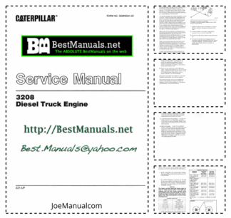 Caterpillar 3208 Diesel Truck Engine Service Manual