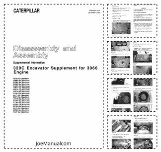 Caterpillar 320C Excavator 3066 Engine Supplement