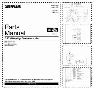 Caterpillar C15 Standby Generator Set Parts Manual
