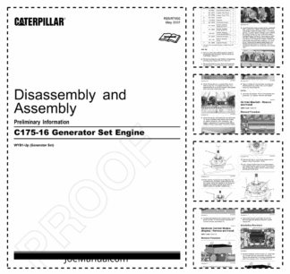 Caterpillar C175-16 Generator Set Engine Disassembly and Assembly Manual
