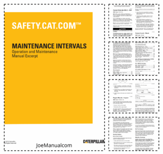 Caterpillar C18 Industrial Engine Maintenance Manual