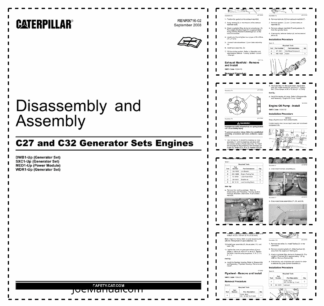 Caterpillar C27 C32 Generator Set Engines Disassembly and Assembly Manual