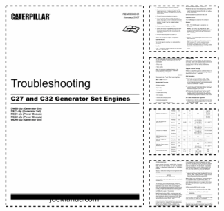 Caterpillar C27 C32 Generator Set Engines Troubleshooting Manual