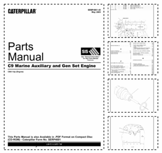 Caterpillar C9 Marine Generator Engine Parts Manual