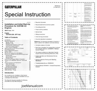 Caterpillar G3516B Gas Engine Service Manual