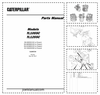 Caterpillar TL1055C TL1255C Telehandler Parts Manual