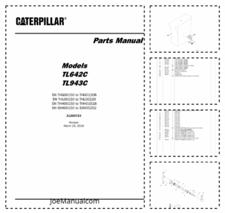 Caterpillar TL642C TL943C Telehandler Parts Manual