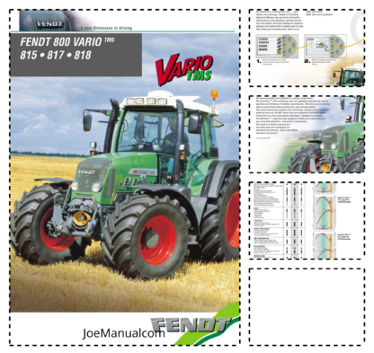 Fendt 800 Vario TMS 815 817 818 Tractors Brochure