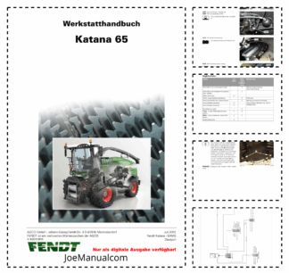 Fendt Katana 65 Forage Harvester Workshop Manual