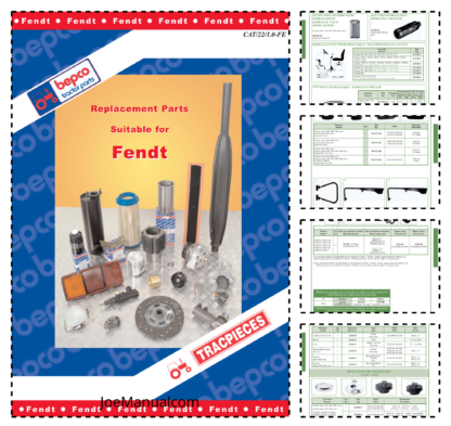 Fendt Tractors Replacement Parts Catalog