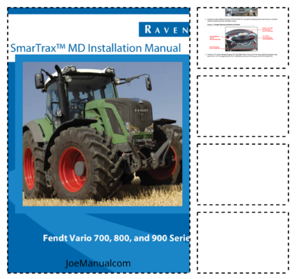 Fendt Vario 700 800 900 Series Tractors SmarTrax MD Installation Manual