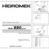 Hidromek 220LC Excavator Parts Catalog