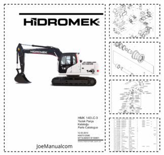 Hidromek HMK 140LC 3 Crawler Excavator Parts Catalog