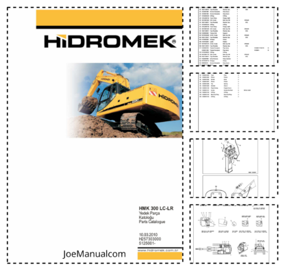 Hidromek HMK300LC Excavator Parts Catalog