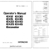 Hitachi EX12 EX15 EX22 EX25 EX30 EX35 EX40 EX45 Excavators Operators Manual