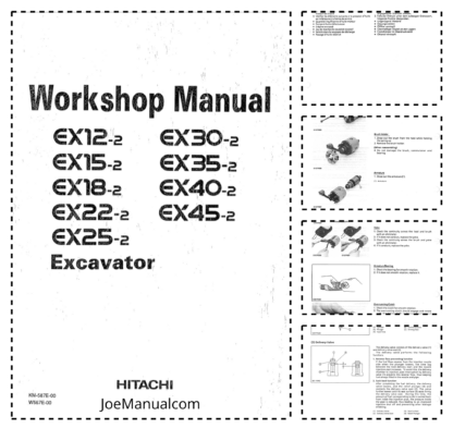 Hitachi EX30 2 Excavator Service Manual