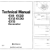 Hitachi EX8 EX30 Excavators Technical Manual