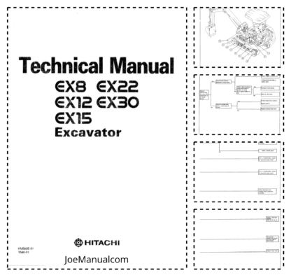 Hitachi EX8 EX30 Excavators Technical Manual