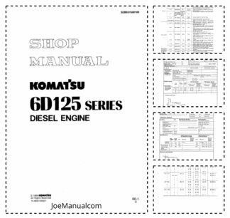 Komatsu 6D125 Series Diesel Engine Workshop Manual