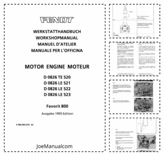MAN D0826LE Diesel Engine Workshop Manual