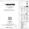 Manitou MRT1850 MRT2150 MRT2540 Telescopic Handlers Workshop Service Manual