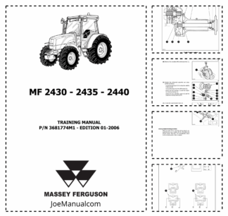 Massey Ferguson MF 2430 2435 2440 Tractor Training Manual