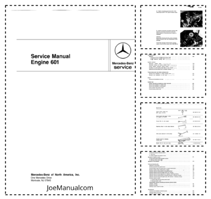 Mercedes OM 601 Engines Service Manual