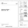 Mercedes Series 107 123 124 126 129 140 201 Maintenance Manual
