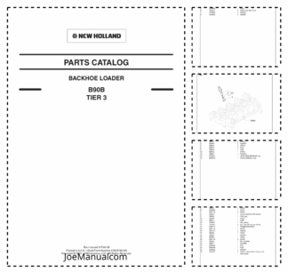 New Holland B90B Backhoe Loader Parts Catalog Tier 3