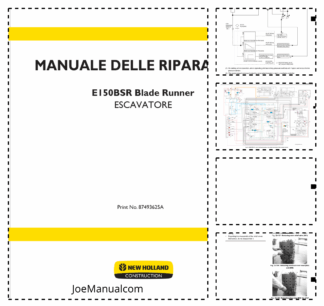 New Holland E150BSR Blade Runner Hydraulic Excavator Repair Manual
