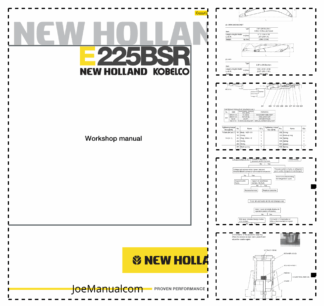 New Holland E225BSR Mini Excavator Workshop Manual