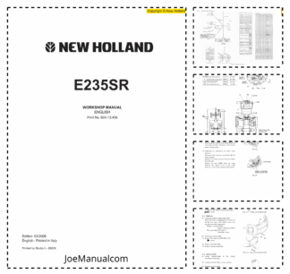New Holland E235SR Hydraulic Excavator Workshop Manual