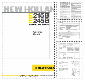 New Holland E245B Excavator Workshop Manual