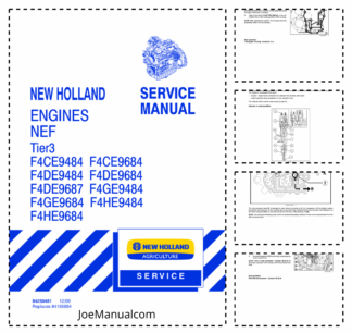 New Holland F4CE9484 F4CE9684 F4DE9484 F4DE9684 F4DE9687 F4GE9484 F4GE9684 F4HE9484 F4HE9684 Engine Service Manual