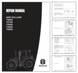 New Holland TD60D TD70D TD80D TD90D TD95D Tractor Repair Manual