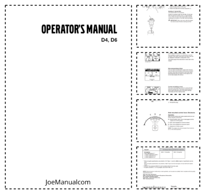 Volvo D4 D6 Penta Engine Operators Manual