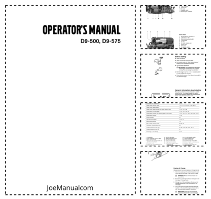 Volvo Penta D9 500 D9 575 Marine Engines Operators Manual