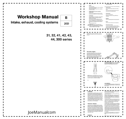 Volvo Penta KAD42 Marine Engines Intake Exhaust Cooling Systems Manual