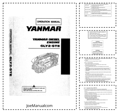 Yanmar 6LY2 Engine Operation Manual