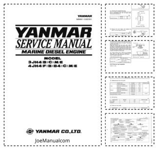 Yanmar JH4 Series Engine Service Manual