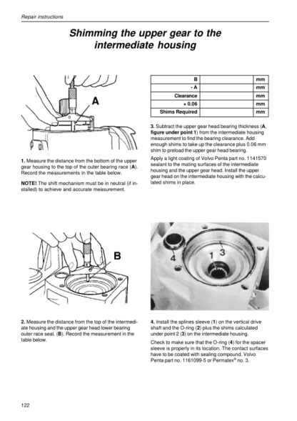 Volvo Penta 280 285 290 SP DP Drives Workshop Manual - Image 9
