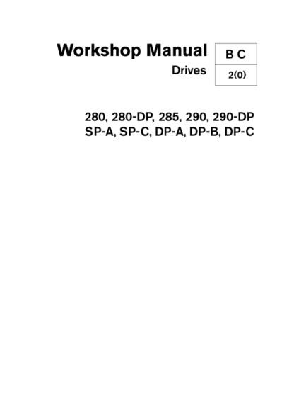 Volvo Penta 280 285 290 SP DP Drives Workshop Manual - Image 3