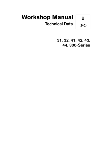 Volvo Penta 31 32 41 42 43 44 300 Series Marine Engines Technical Data Manual - Image 2