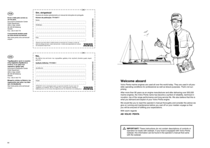 Volvo Penta 31 32 41 42 43 Marine Engines Operators Manual - Image 4