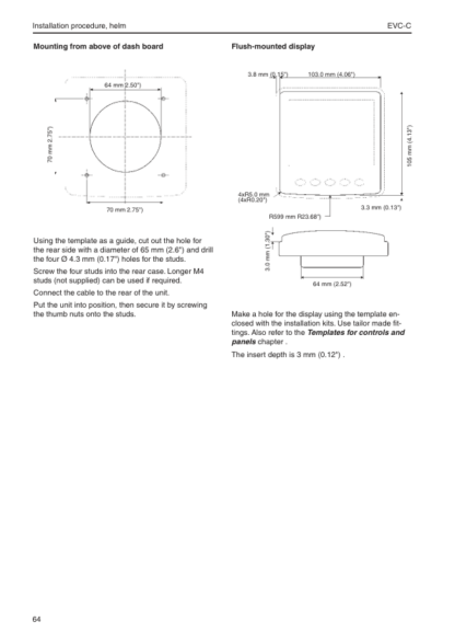 Volvo Penta D4 D6 D9 D12 D16 Marine Engines EVC Installation Manual - Image 9