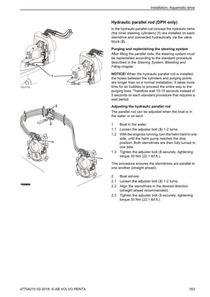 Volvo Penta D4 D6 DPH DPR Aquamatic Inboard Engines Installation Manual - Image 7