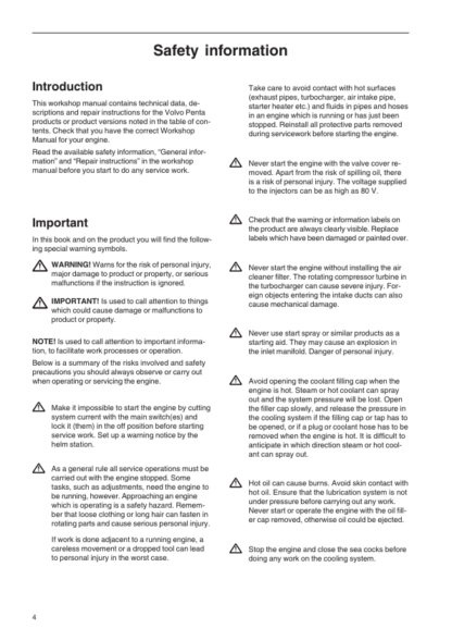 Volvo Penta D6 Marine Engines Electrical System Workshop Repair Manual - Image 6